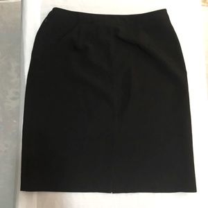Black Ironless Washable Stretch Skirt